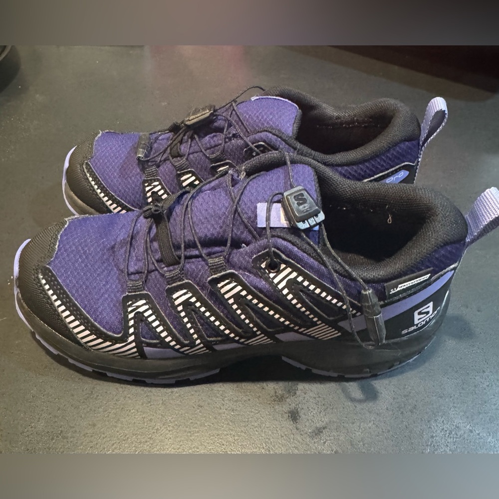 Salomon Black and Gray Outdoor Footwear